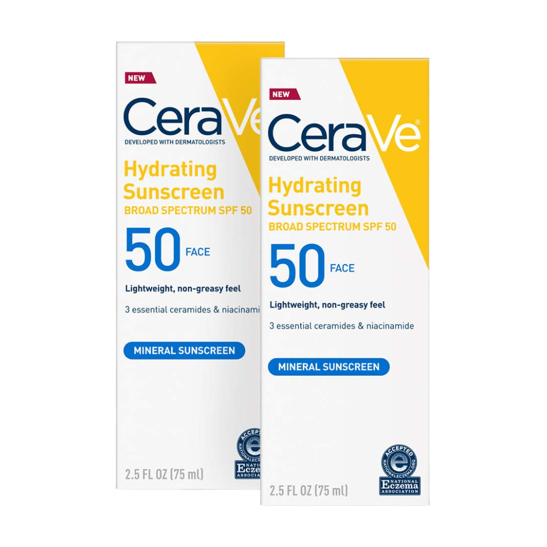CeraVe Hydrating Mineral Sunscreen SPF 50 Face Lotion